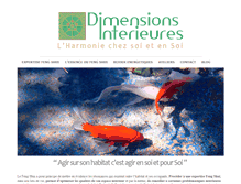 Tablet Screenshot of dimensions-interieures.com